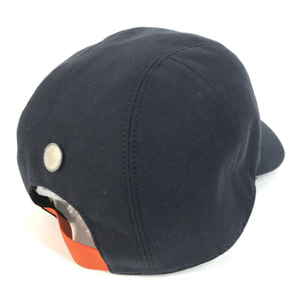 Hermes Cap Riding Cap Paddock Cotton Navy — view 2