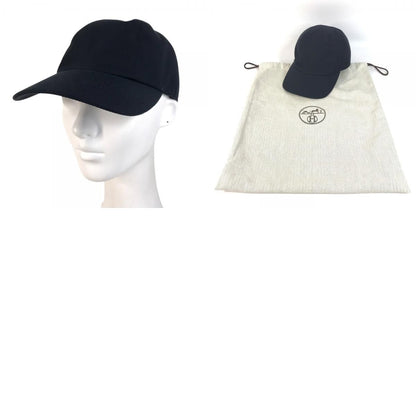 Hermes Cap Riding Cap Paddock Cotton Navy — view 9