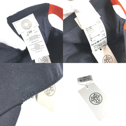 Hermes Cap Riding Cap Paddock Cotton Navy — view 8