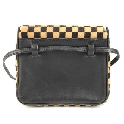 Louis Vuitton Shoulder Bag Gazelle Calf Hair Brown — view 2