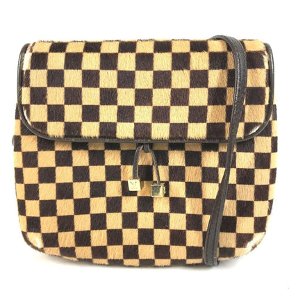 Louis Vuitton Shoulder Bag Gazelle Calf Hair Brown