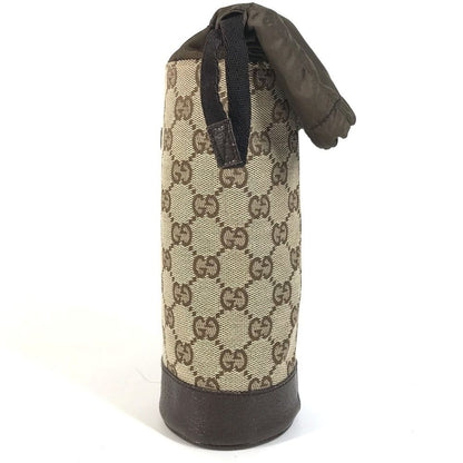Gucci Pouch Bottle Holder GG Canvas Leather Beige — view 5