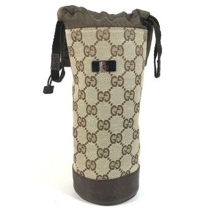 Gucci Pouch Bottle Holder GG Canvas Leather Beige — view 3