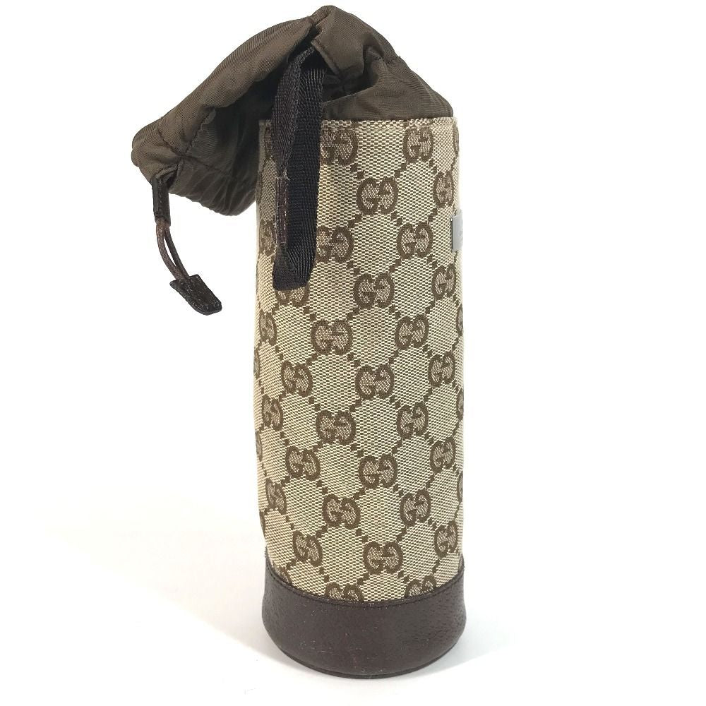 Gucci Pouch Bottle Holder GG Canvas Leather Beige — view 4
