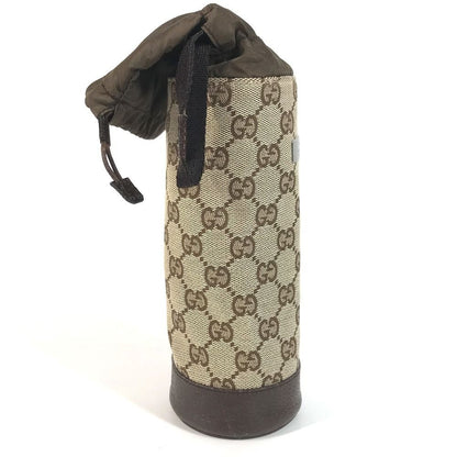 Gucci Pouch Bottle Holder GG Canvas Leather Beige — view 4