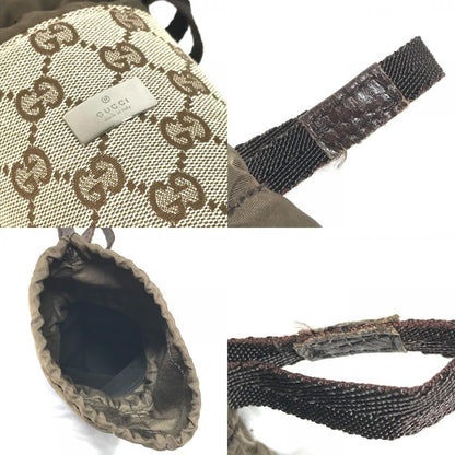 Gucci Pouch Bottle Holder GG Canvas Leather Beige — view 9