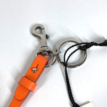 Gucci Key Holder Flower Leather Orange — view 6