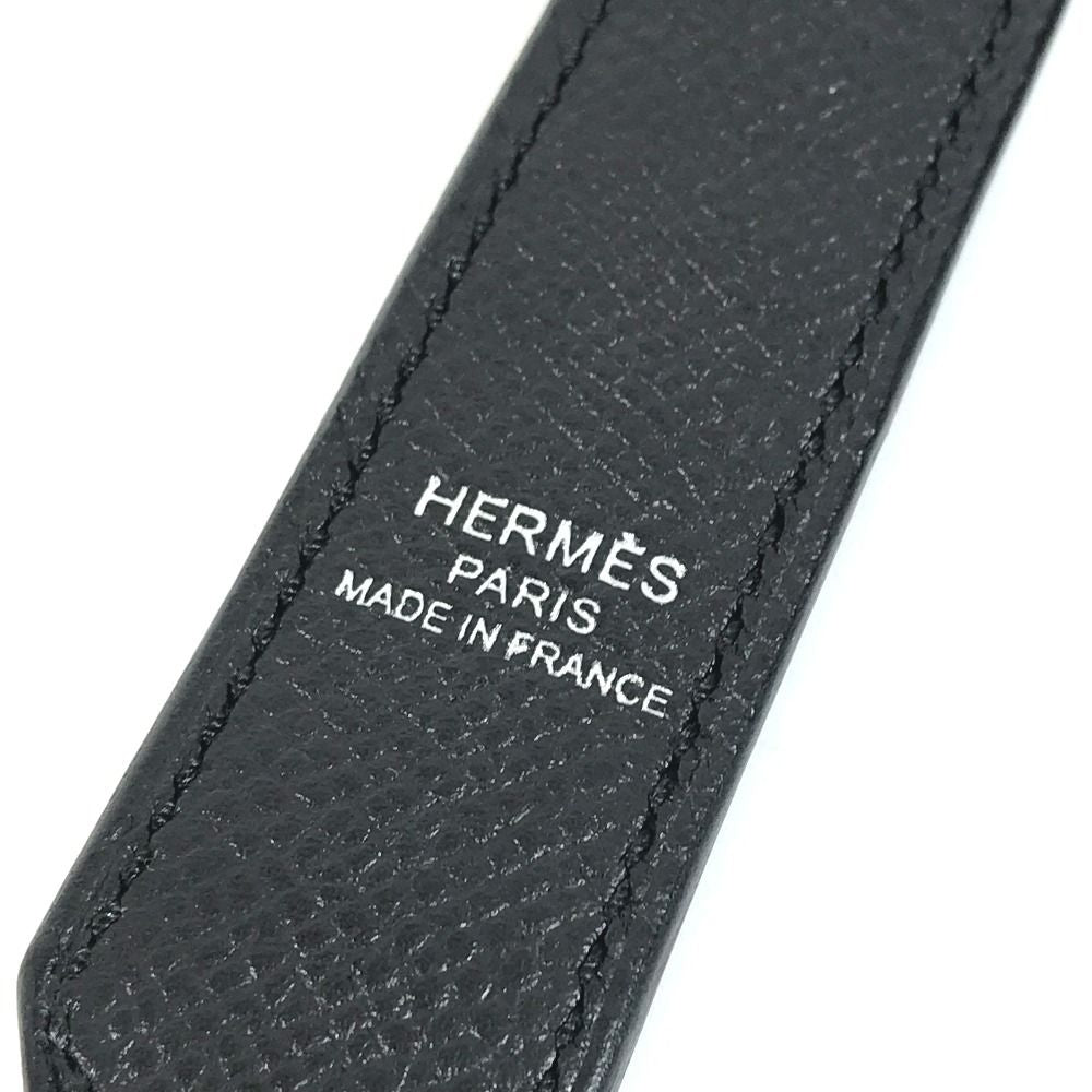 Hermes Shoulder Strap Bandouliere Tresage de Cuir Epsom Black — view 4