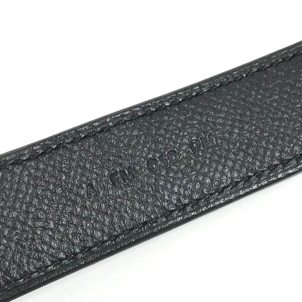 Hermes Shoulder Strap Bandouliere Tresage de Cuir Epsom Black — view 5