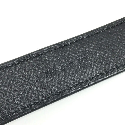 Hermes Shoulder Strap Bandouliere Tresage de Cuir Epsom Black — view 5