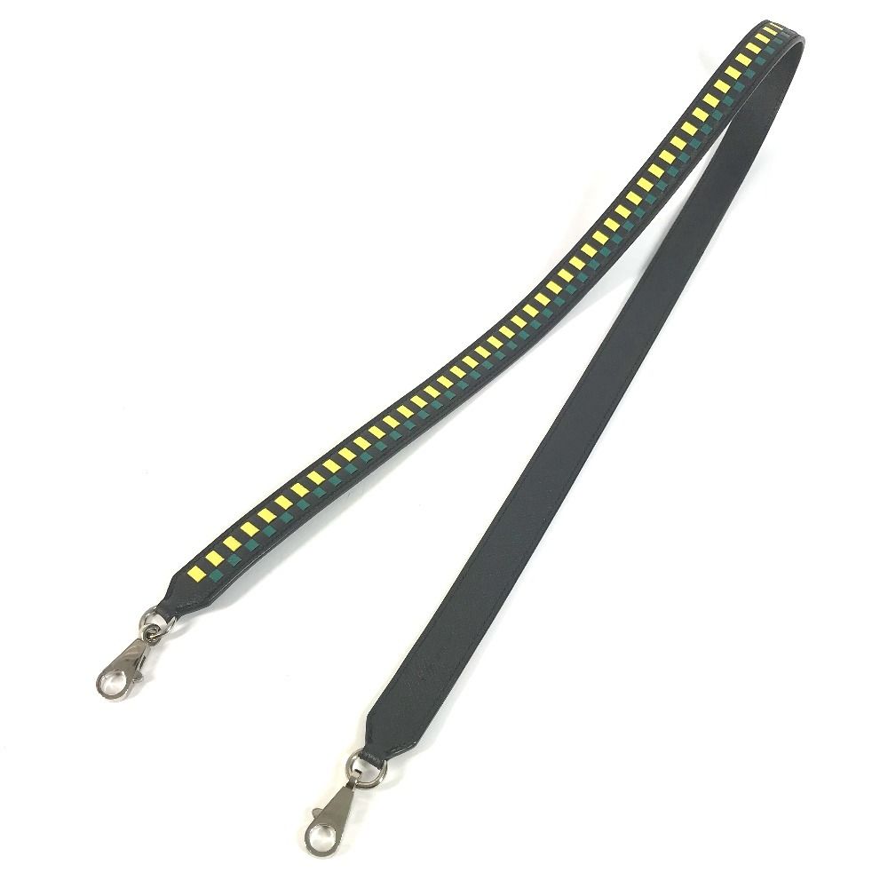 Hermes Shoulder Strap Bandouliere Tresage de Cuir Epsom Black — view 2