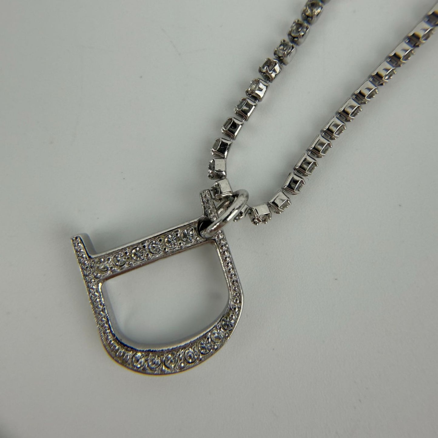 Dior D Logo Bracelet Silver Vintage — view 2