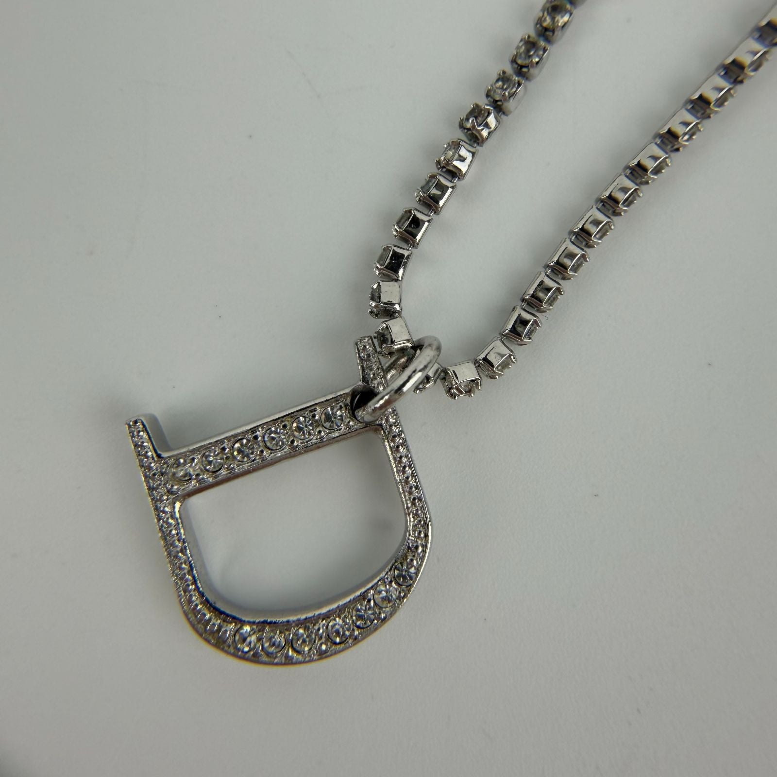 Dior D Logo Bracelet Silver Vintage — view 2