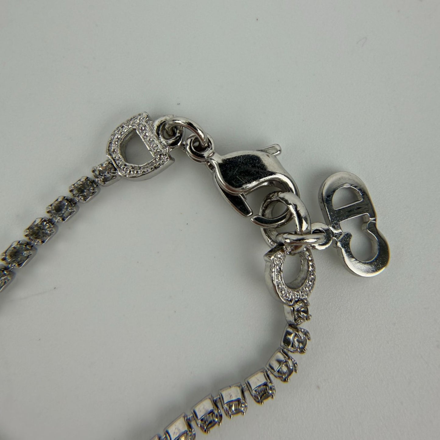 Dior D Logo Bracelet Silver Vintage — view 6