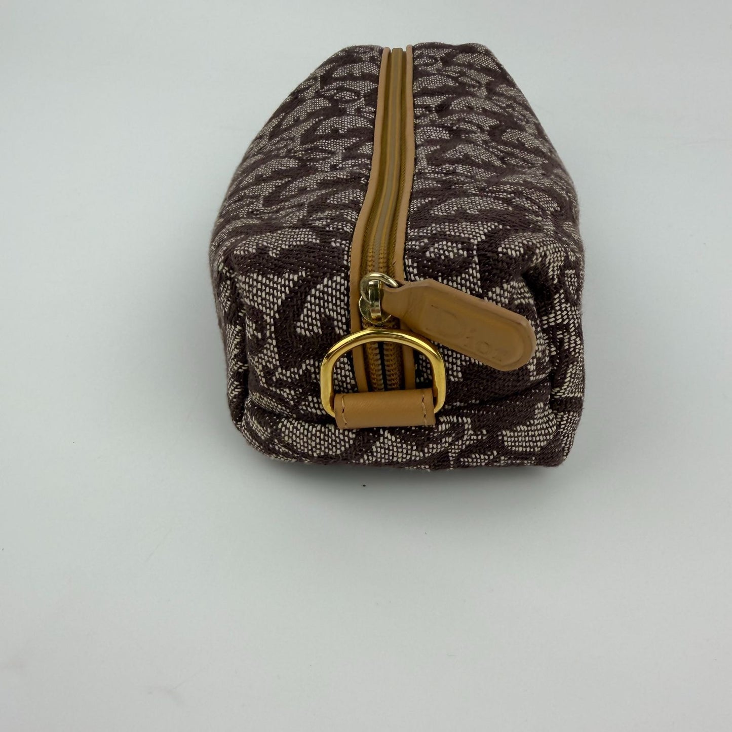 Dior Trotter Pouch Brown Canvas Vintage — view 5
