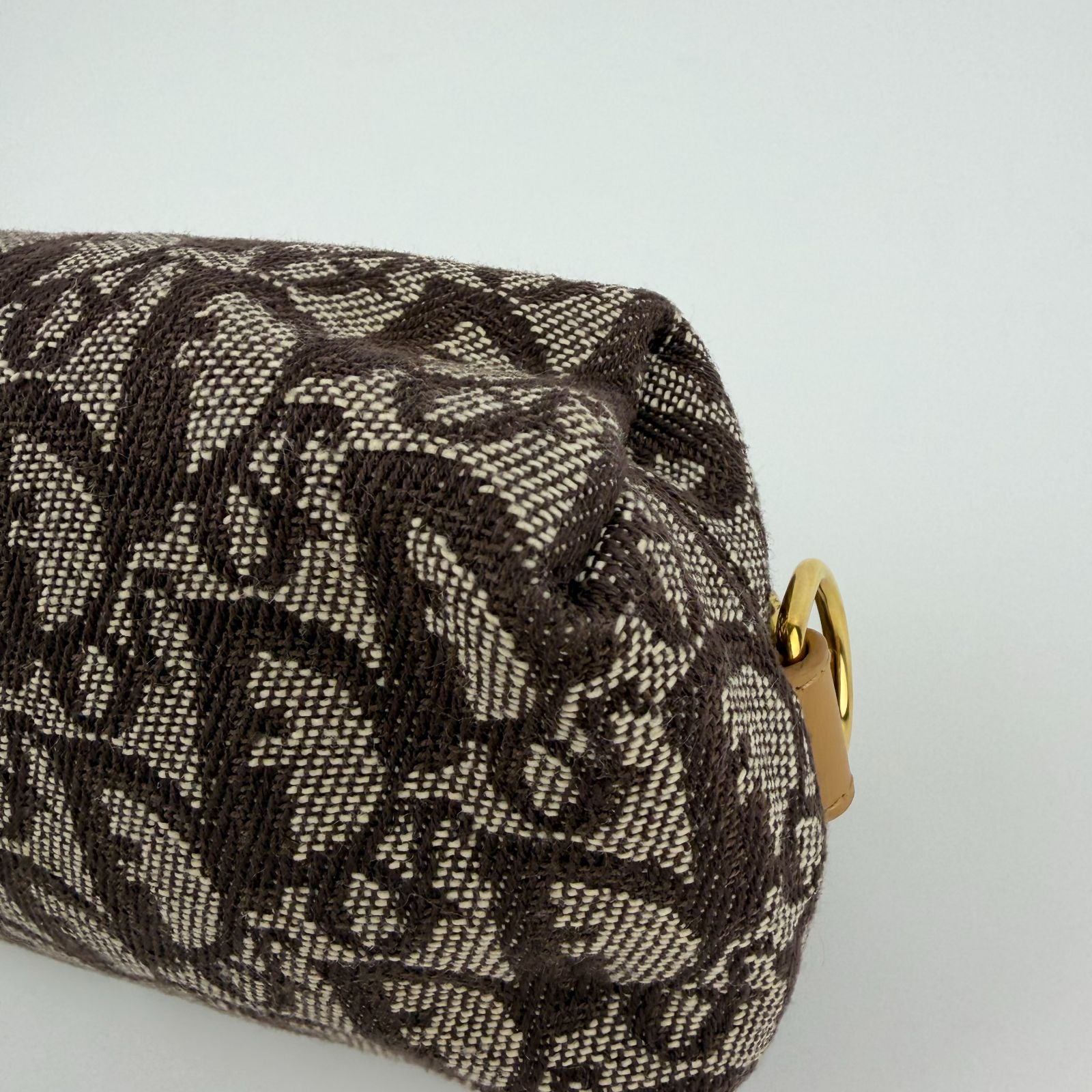 Dior Trotter Pouch Brown Canvas Vintage — view 8
