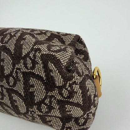 Dior Trotter Pouch Brown Canvas Vintage — view 8