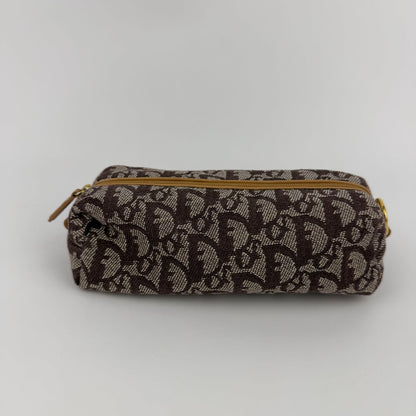 Dior Trotter Pouch Brown Canvas Vintage — view 2