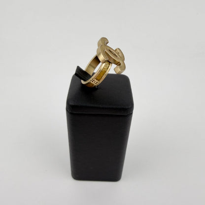 Chanel CC Logo Ring Gold Vintage — view 3
