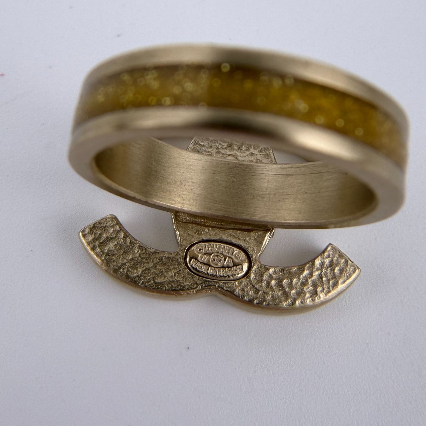 Chanel CC Logo Ring Gold Vintage — view 5