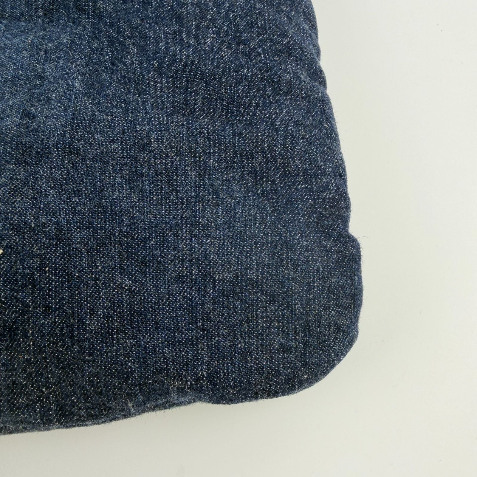Chanel CC Logo Quilted Tote Shoulder Blue Denim Vintage — view 9