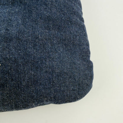 Chanel CC Logo Quilted Tote Shoulder Blue Denim Vintage — view 9