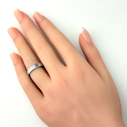 Bvlgari Double Logo Ring WG White Gold Pave Diamond — view 5