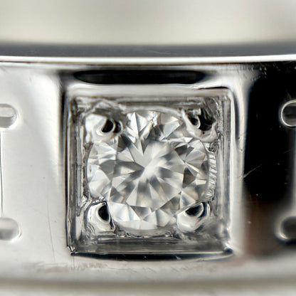 Bvlgari Double Logo Ring WG White Gold Pave Diamond — view 2