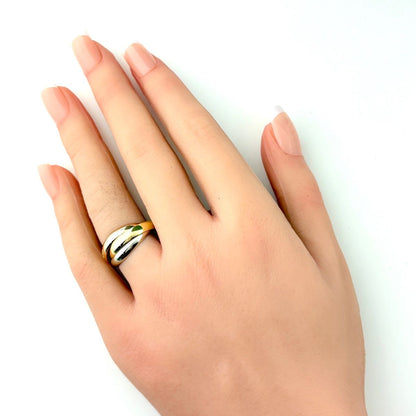 Cartier Trinity Ring YG Yellow Gold PG Pink WG White — view 4