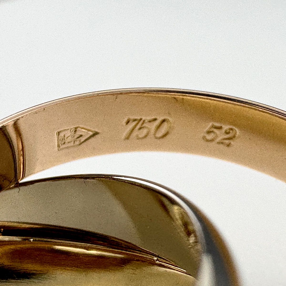 Cartier Trinity Ring YG Yellow Gold PG Pink WG White — view 5
