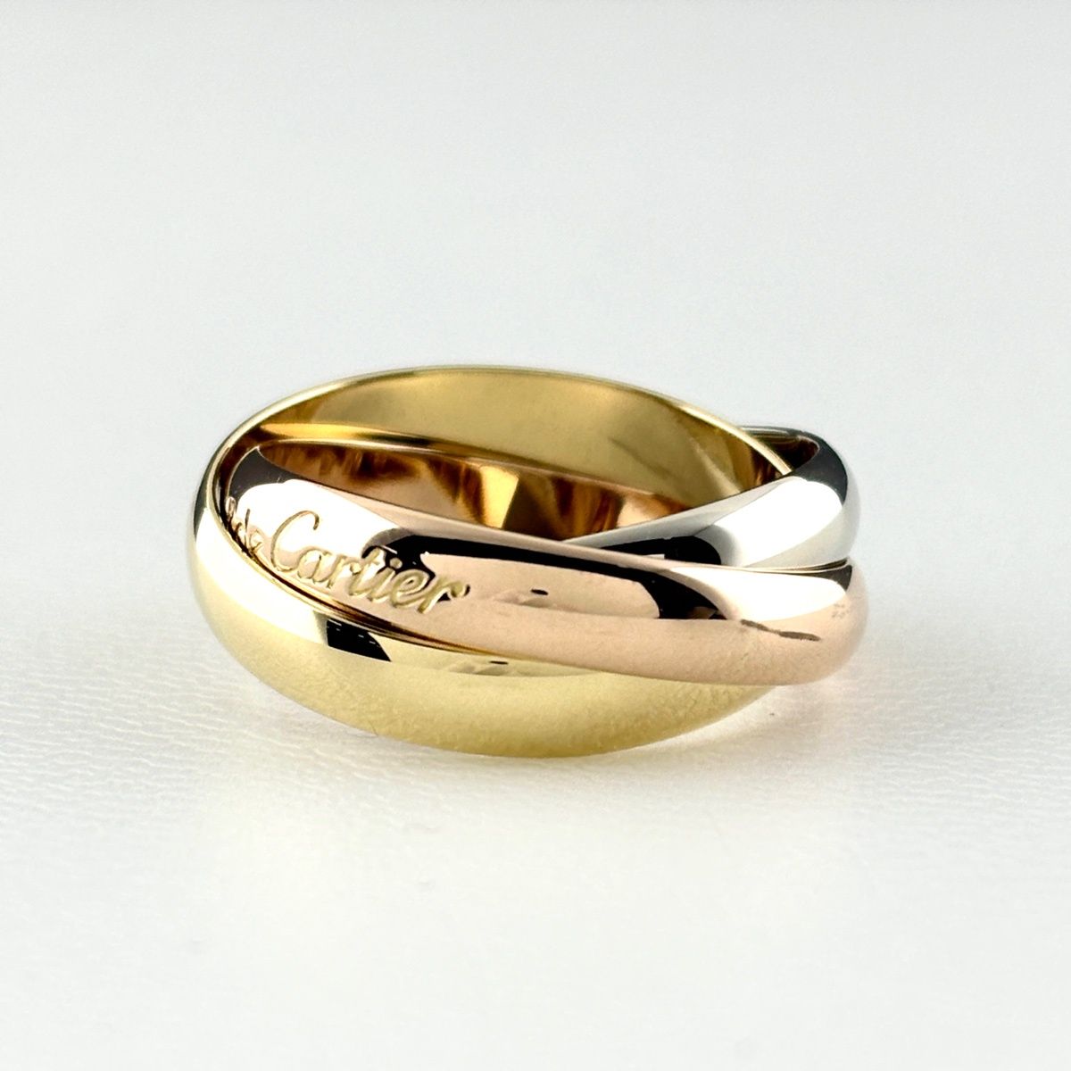Cartier Trinity Ring YG Yellow Gold PG Pink WG White — view 2