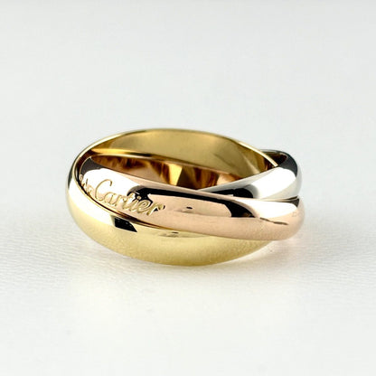 Cartier Trinity Ring YG Yellow Gold PG Pink WG White — view 2