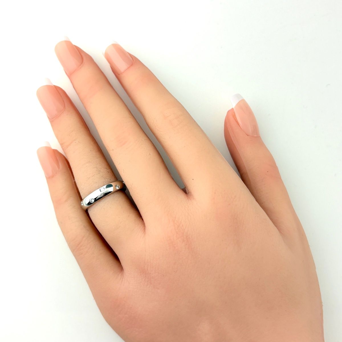 Tiffany & Co Dots Ring Platinum Pave Diamond — view 5