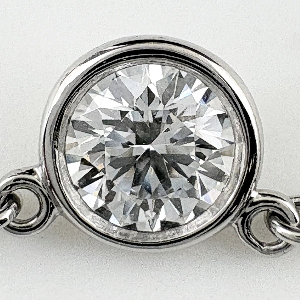 Tiffany & Co by the Yard Necklace Platinum Pendant Diamond Elsa Peretti — view 2