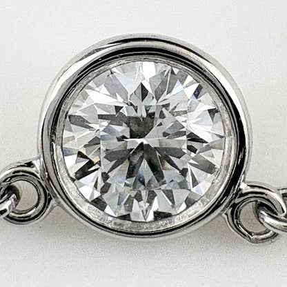 Tiffany & Co by the Yard Necklace Platinum Pendant Diamond Elsa Peretti — view 2
