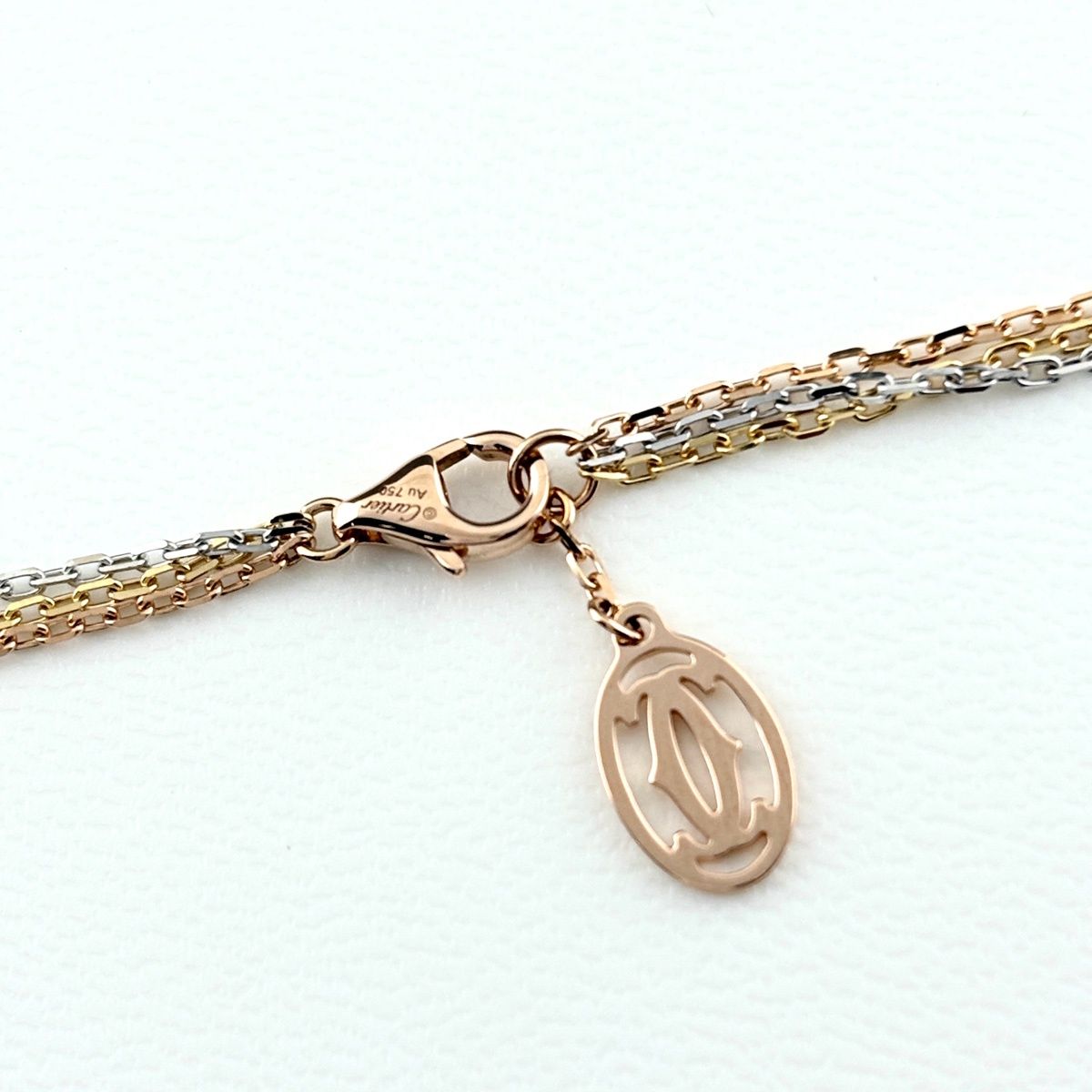 Cartier Color Necklace YG Yellow Gold Triple Strand — view 6
