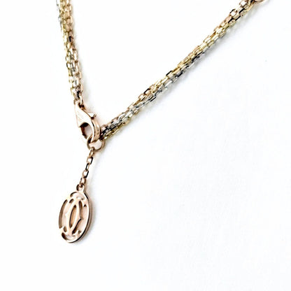 Cartier Color Necklace YG Yellow Gold Triple Strand — view 2
