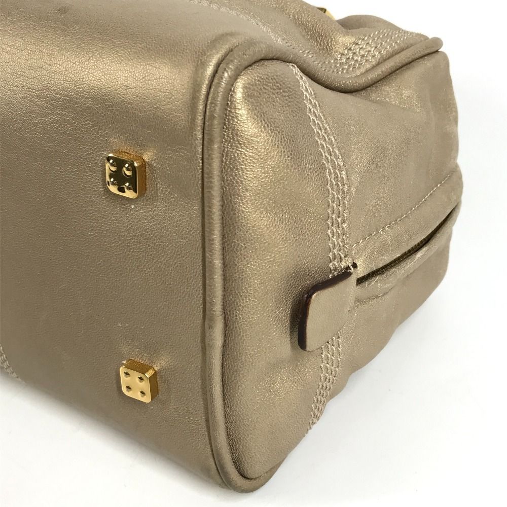 Loewe Handbag Amazona 28 Leather Gold — view 6