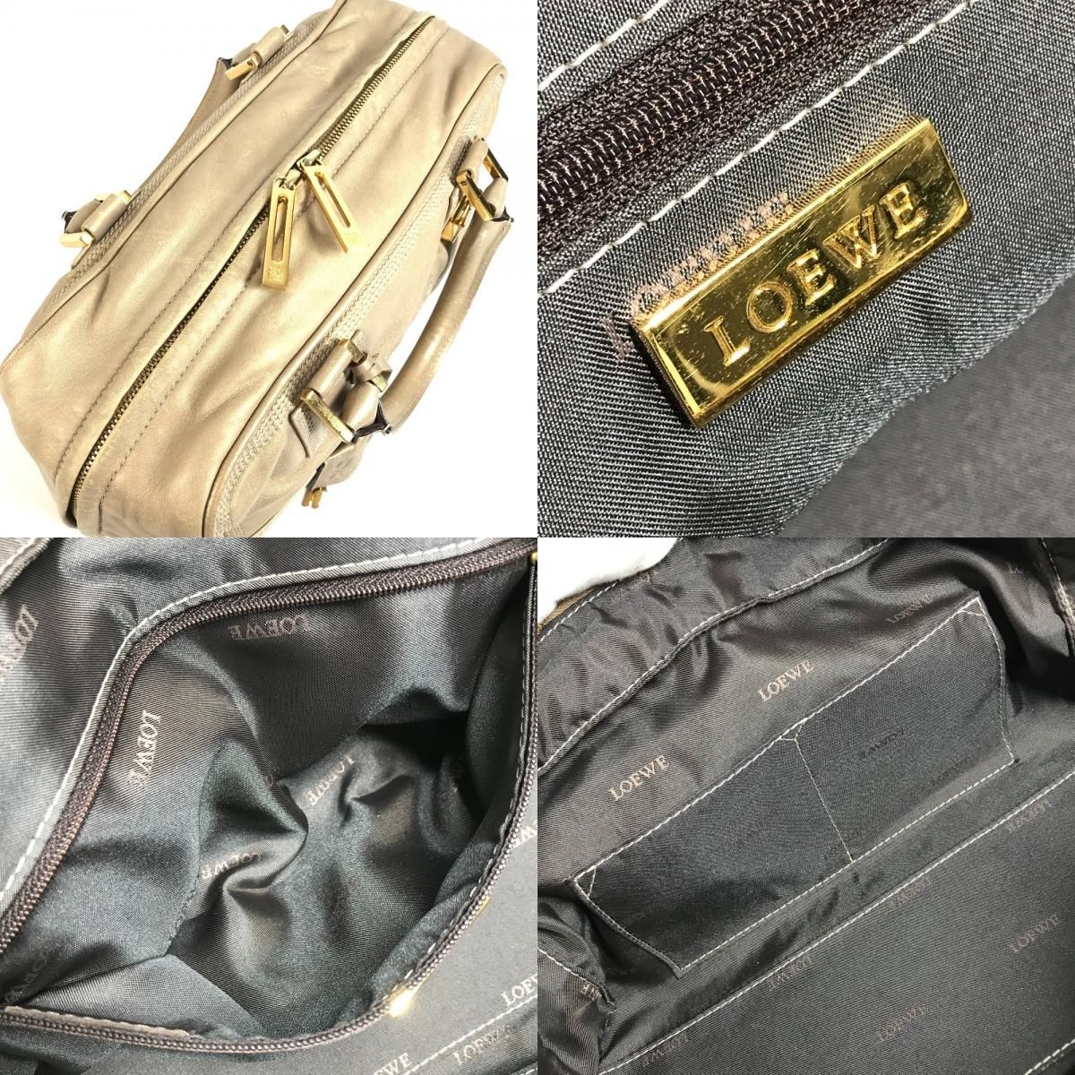 Loewe Handbag Amazona 28 Leather Gold — view 9
