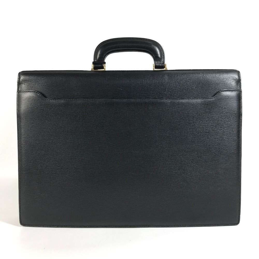 Loewe Handbag Logo Business Bag Anagram Leather Black — view 2
