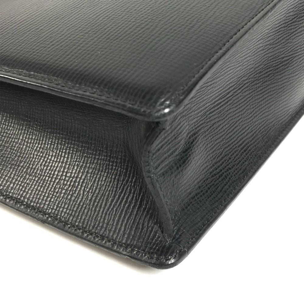 Loewe Handbag Logo Business Bag Anagram Leather Black — view 5