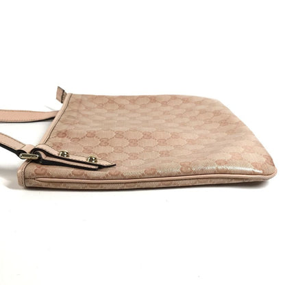Gucci Shoulder Bag GG Logo Leather Pink — view 3