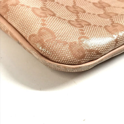 Gucci Shoulder Bag GG Logo Leather Pink — view 6