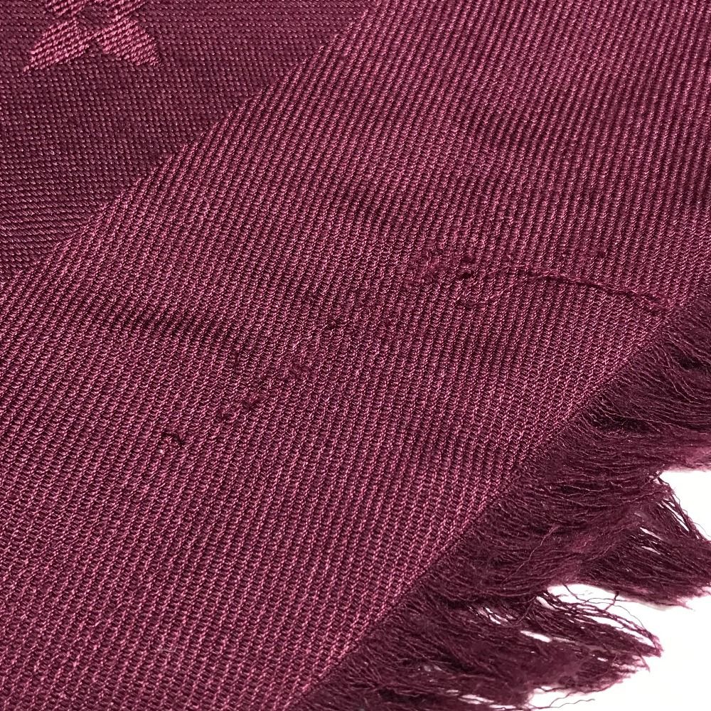 Louis Vuitton Shawl Monogram Wool Purple Scarf — view 8