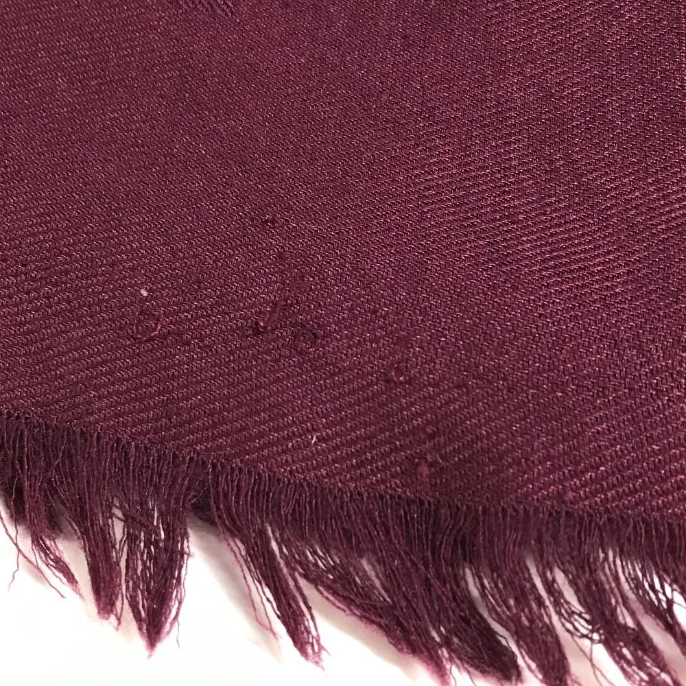 Louis Vuitton Shawl Monogram Wool Purple Scarf — view 3