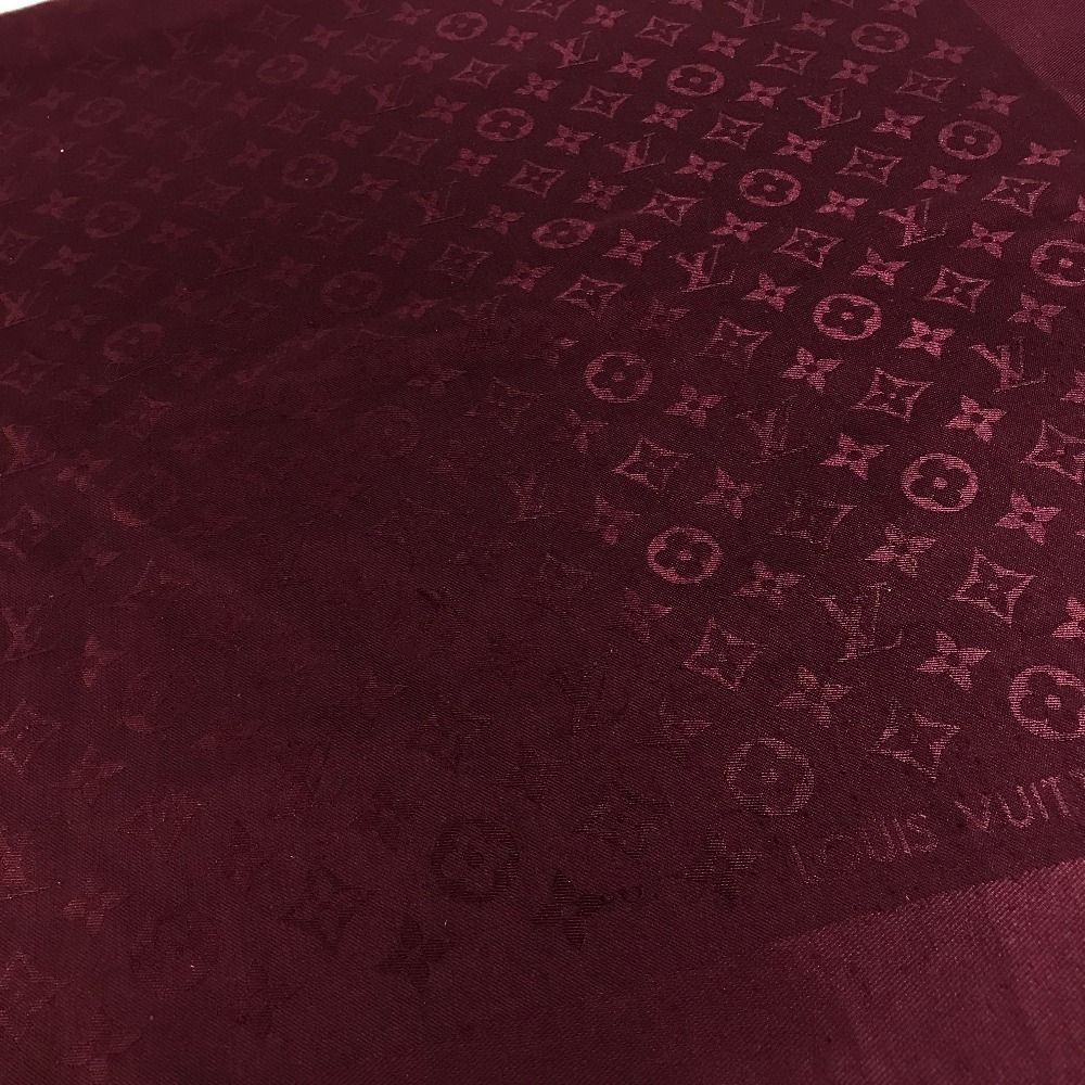 Louis Vuitton Shawl Monogram Wool Purple Scarf — view 4
