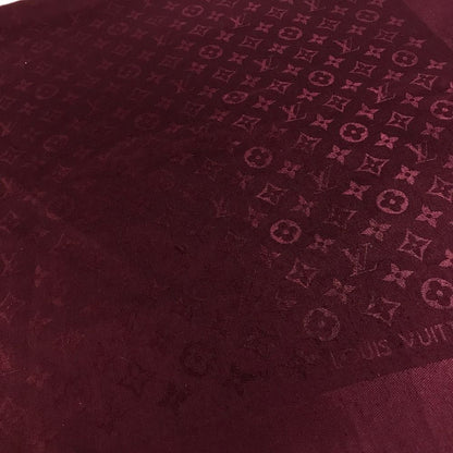 Louis Vuitton Shawl Monogram Wool Purple Scarf — view 4