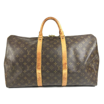 Louis Vuitton Boston Bag Keepall 50 Monogram Canvas Brown