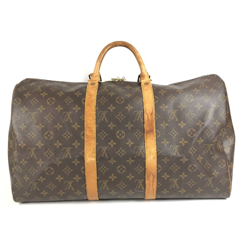 Louis Vuitton Boston Bag Keepall 50 Monogram Canvas Brown — view 2