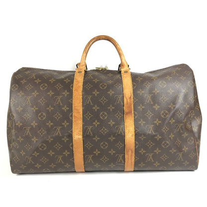 Louis Vuitton Boston Bag Keepall 50 Monogram Canvas Brown — view 2